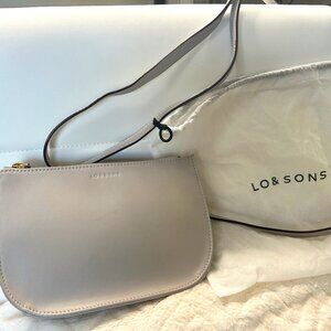 Lo & Sons Waverly 2, Nappa Leather, Light Grey